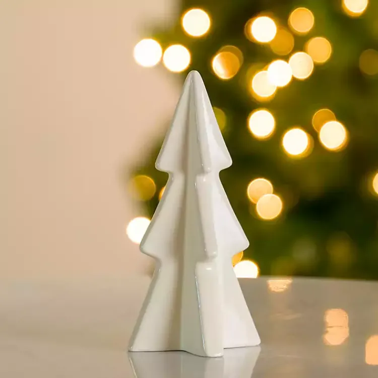Christmas Decorations>Kirklands Home Ceramic Christmas Tree, 9 in. White