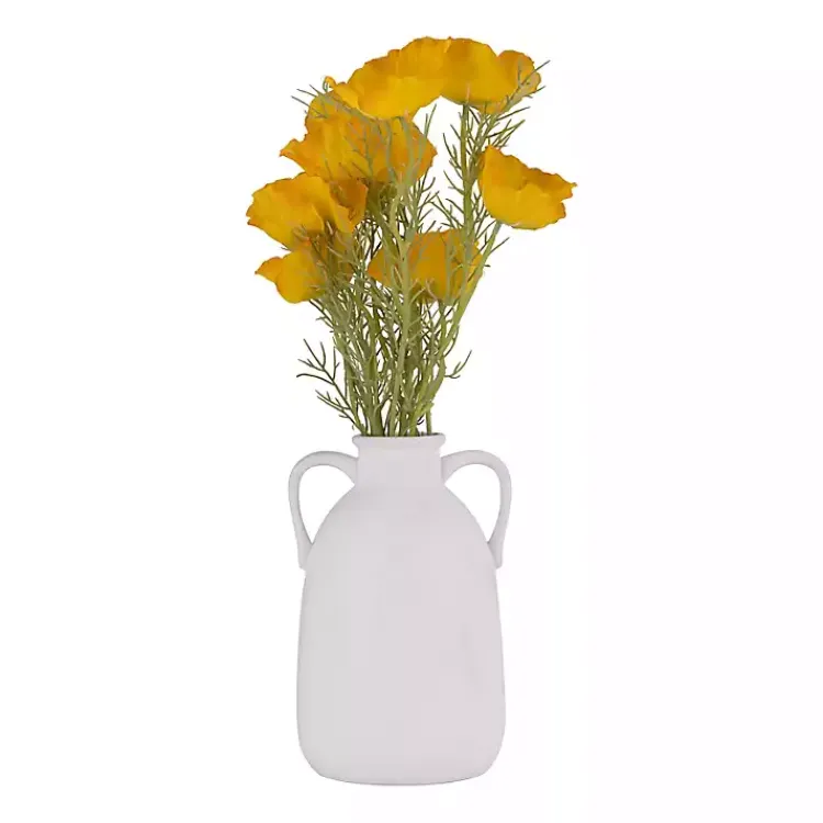Vases>Kirklands Home Ceramic Jug Handles Vase, 10 in. White