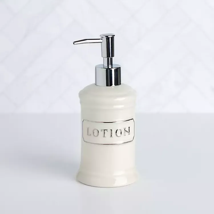 Kirklands Home Ceramic Lotion Dispenser White New