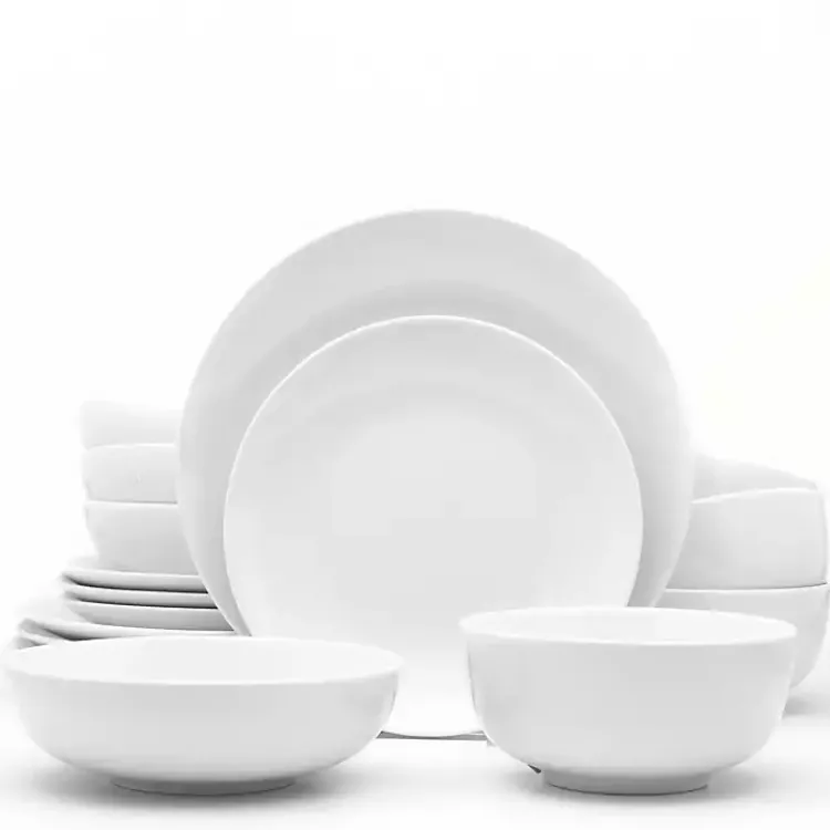 Kirklands Home Ceramic 16-pc. Dinnerware Set White Discount