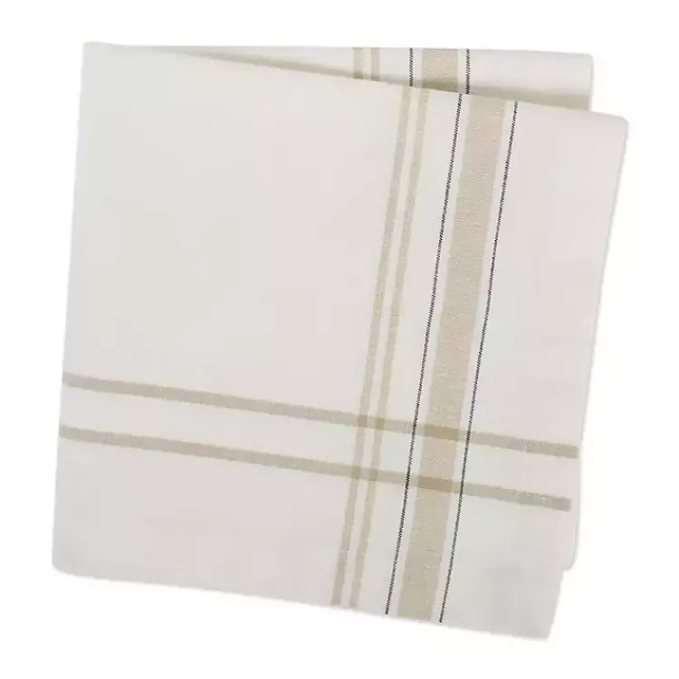 Kirklands Home Chambray French Stripe Napkins, Set of 6 White