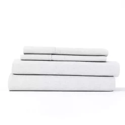 Kirklands Home Chambray 4-pc. California King Sheet Set White New