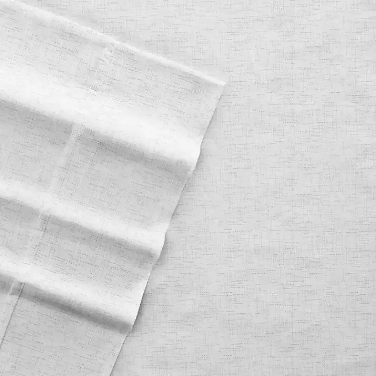 Kirklands Home Chambray 4-pc. Queen Bed Sheet Set White Hot