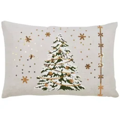 Pillows>Kirklands Home White Christmas Tree LED Accent Pillow