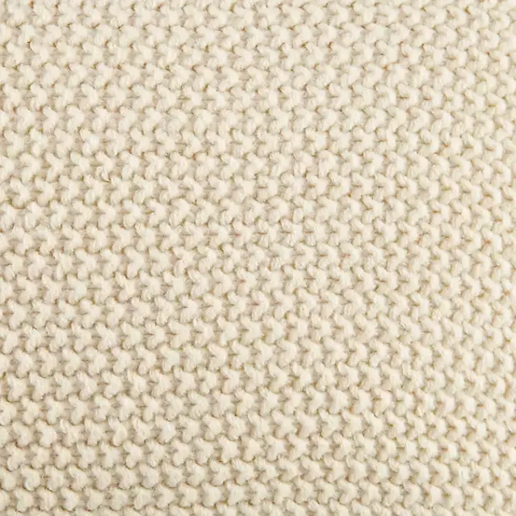 Pillows>Kirklands Home Chunky Knit Square Pillow Cover White