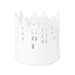 Candle Holders>Kirklands Home City Light Marketplace Votive Candle Holder White