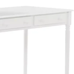 Kirklands Home Classic 2-Drawer Wood Desk White Clearance