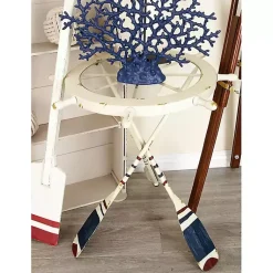 Kirklands Home White Coastal Ship Accent Table Best