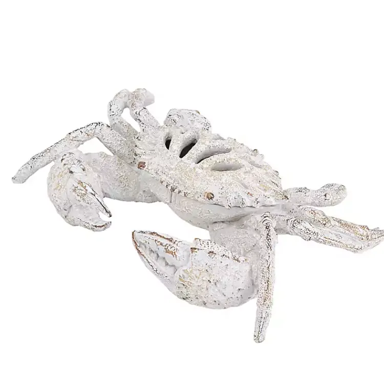 Statues & Figurines>Kirklands Home Coral Crab Figurine White