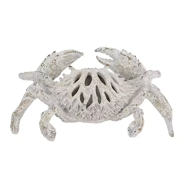 Statues & Figurines>Kirklands Home Coral Crab Figurine White