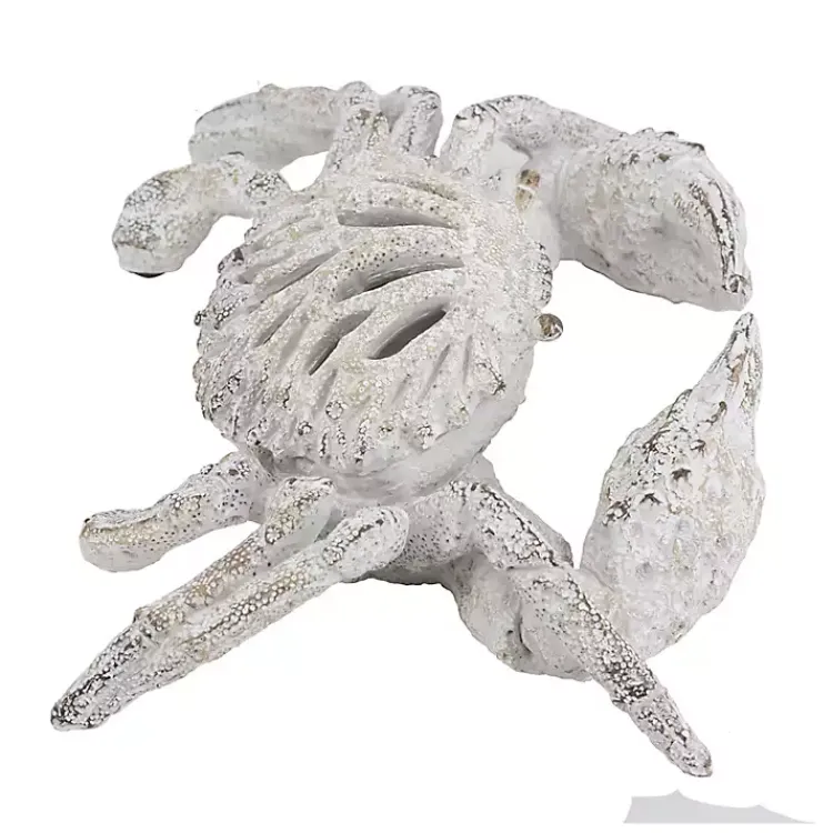Statues & Figurines>Kirklands Home Coral Crab Figurine White
