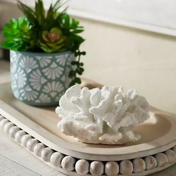 Statues & Figurines>Kirklands Home Coral Statue, 6 in. White