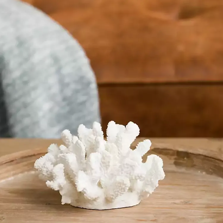 Statues & Figurines>Kirklands Home Coral Statue, 8 in. White