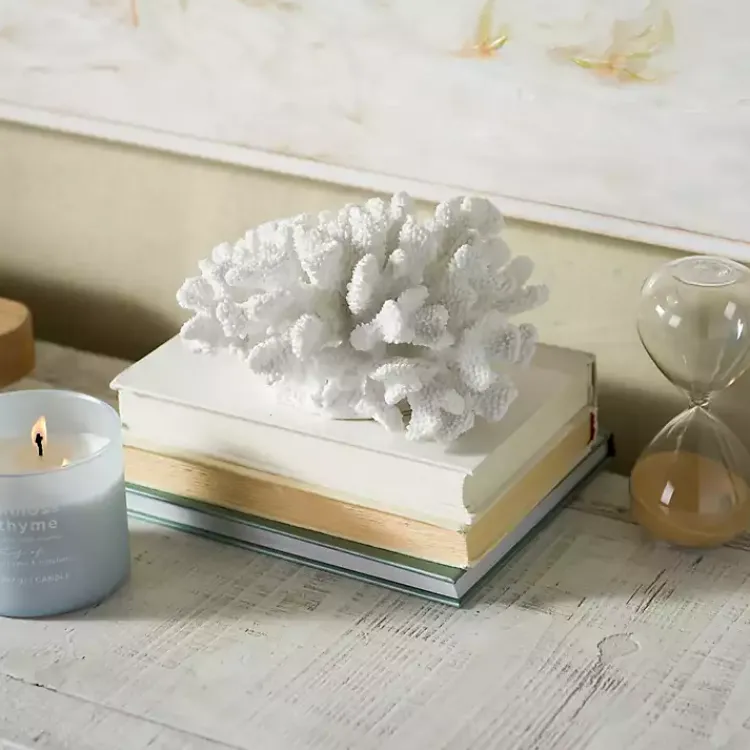 Statues & Figurines>Kirklands Home Coral Statue, 8 in. White