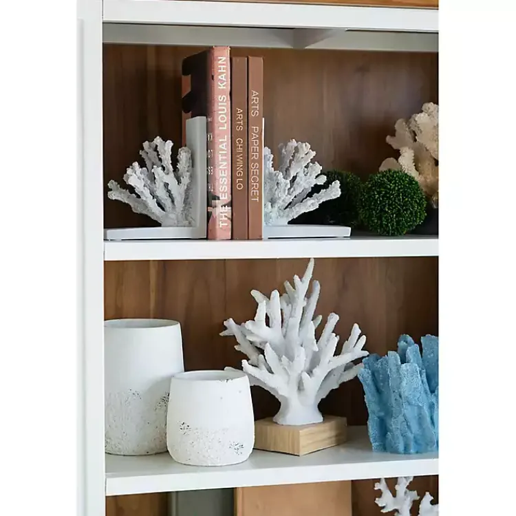 Statues & Figurines>Kirklands Home Coral Statue on Base, 12 in. White