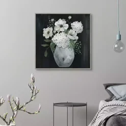 Kirklands Home White Country Collection Framed Canvas Art Print Clearance