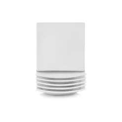Kirklands Home Coupe Square Appetizer Plates, Set of 6 White Best