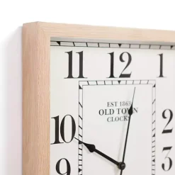 Kirklands Home White Crawford Rectangle Wall Clock Outlet