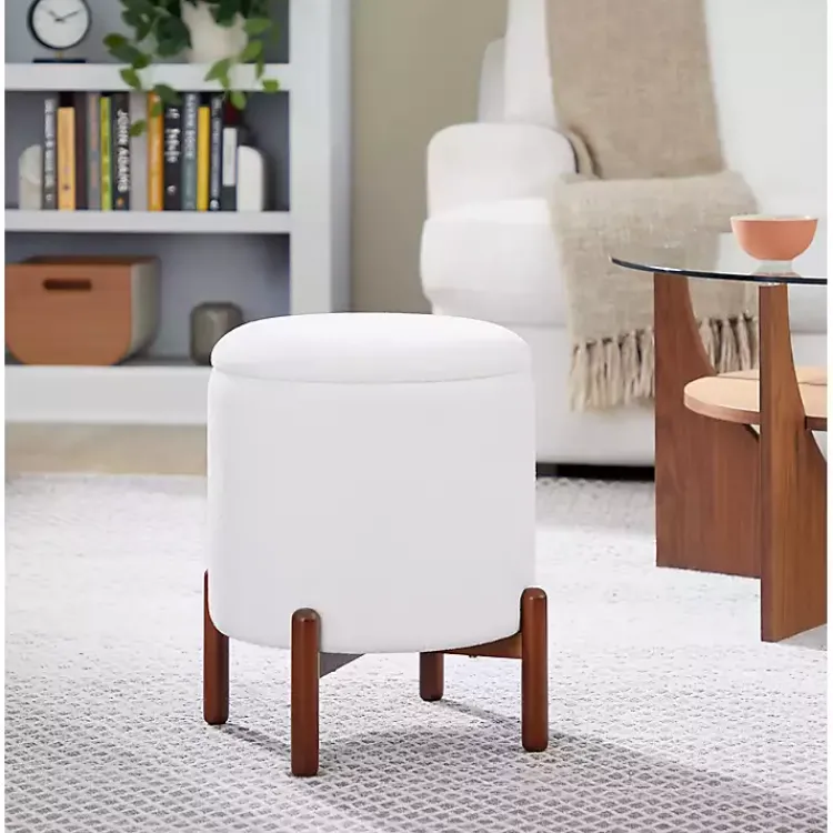 Kirklands Home Daniella Storage Ottoman White Best