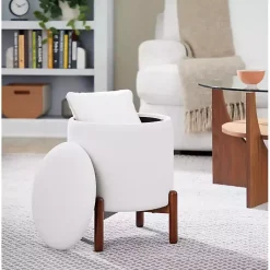 Kirklands Home Daniella Storage Ottoman White Best