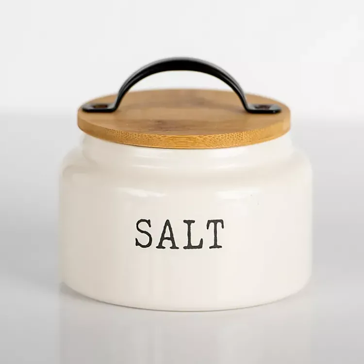 Kirklands Home Debossed Salt Cellar White Online
