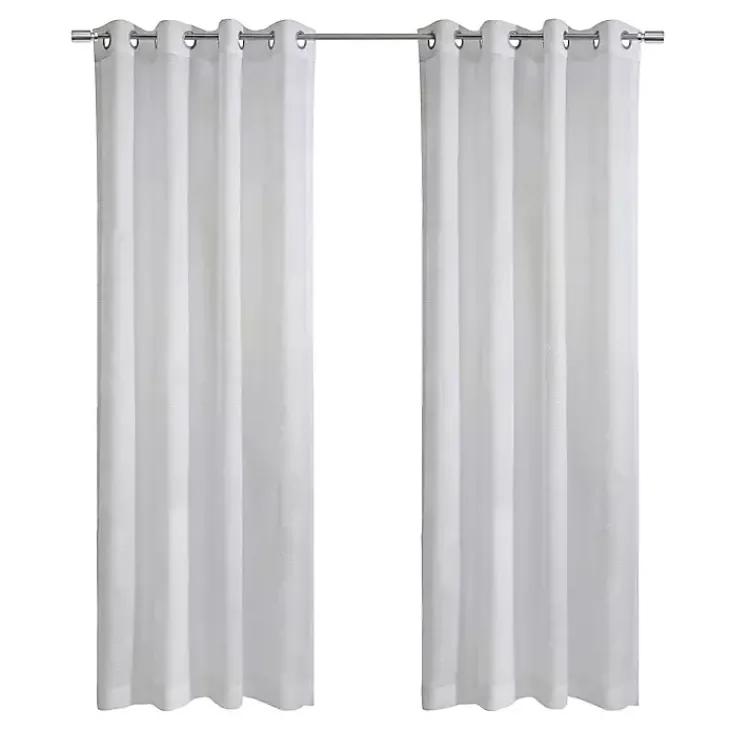 Kirklands Home Diamond Sheer Curtain Panel, 84 in. White Discount