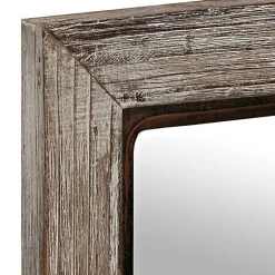 Kirklands Home White Distressed Panel Wall Mirror Hot