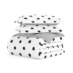 Kirklands Home White Dotted Reversible 2-pc. Twin Duvet Cover Set Online