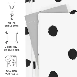 Kirklands Home White Dotted Reversible 2-pc. Twin Duvet Cover Set Online