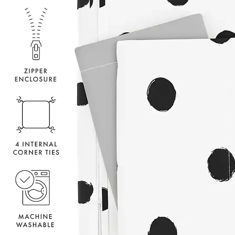 Kirklands Home White Dotted Reversible 2-pc. Twin Duvet Cover Set Online