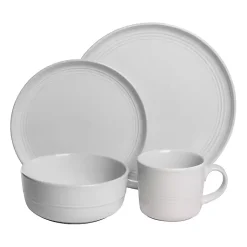 Kirklands Home Double Line 16-pc. Dinnerware Set White Sale