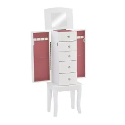 Kirklands Home 5-Drawer Jasmine Petite Jewelry Armoire White Discount
