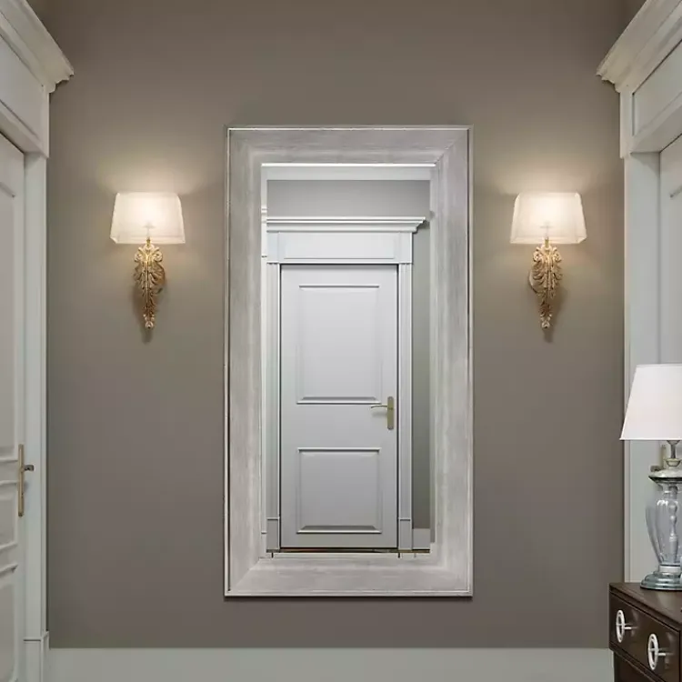 Kirklands Home White Driftwood Framed Leaner Mirror Clearance