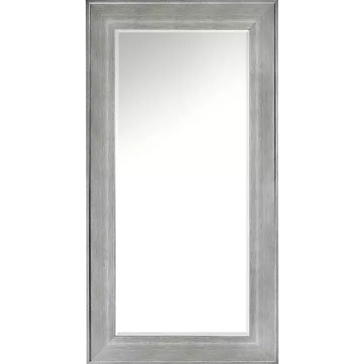 Kirklands Home White Driftwood Framed Leaner Mirror Clearance