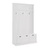 Kirklands Home White Ellison Hall Tree with Storage Bench Outlet