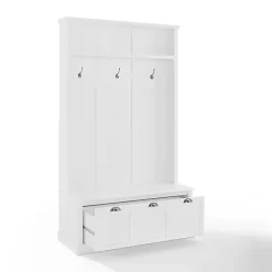 Kirklands Home White Ellison Hall Tree with Storage Bench Outlet