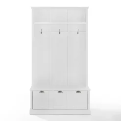 Kirklands Home White Ellison Hall Tree with Storage Bench Outlet