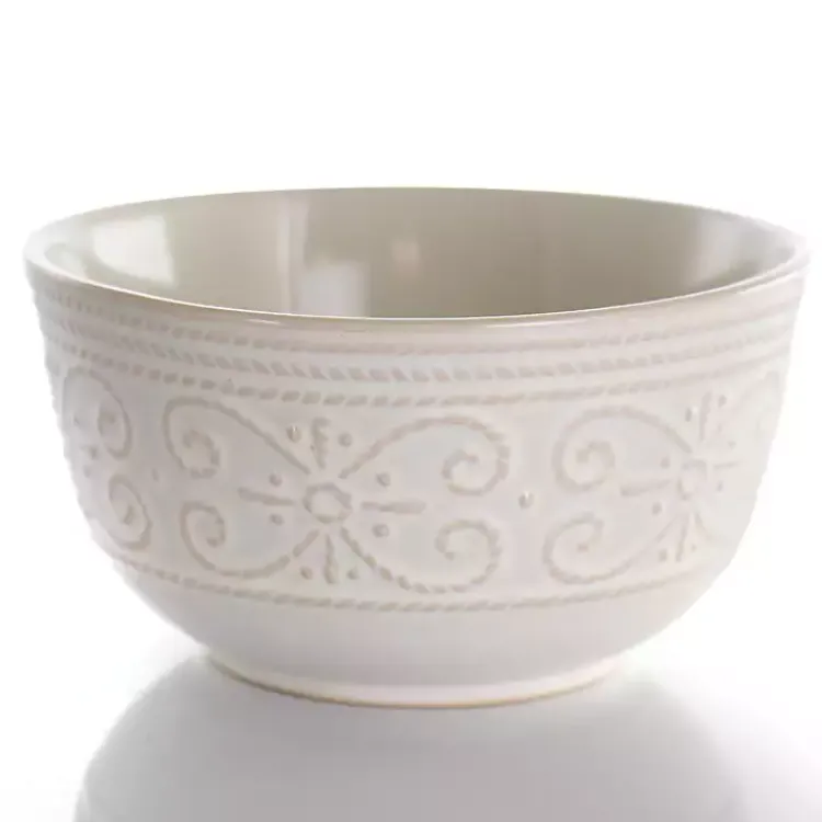 Kirklands Home Embossed Scalloped 16-pc. Dinnerware Set White Sale