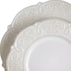 Kirklands Home Embossed Scalloped 16-pc. Dinnerware Set White Sale