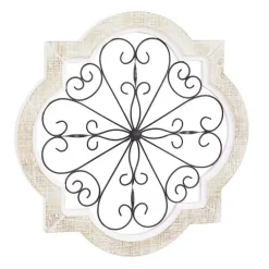 Kirklands Home Farmhouse Abstract Wall Plaque White Best