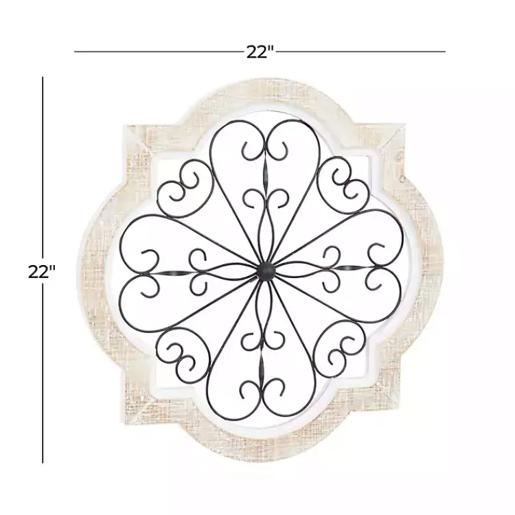 Kirklands Home Farmhouse Abstract Wall Plaque White Best