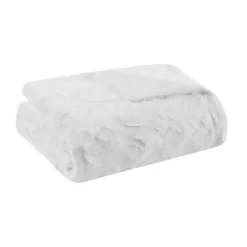 Blankets & Throws>Kirklands Home Faux Fur Oversized Throw White