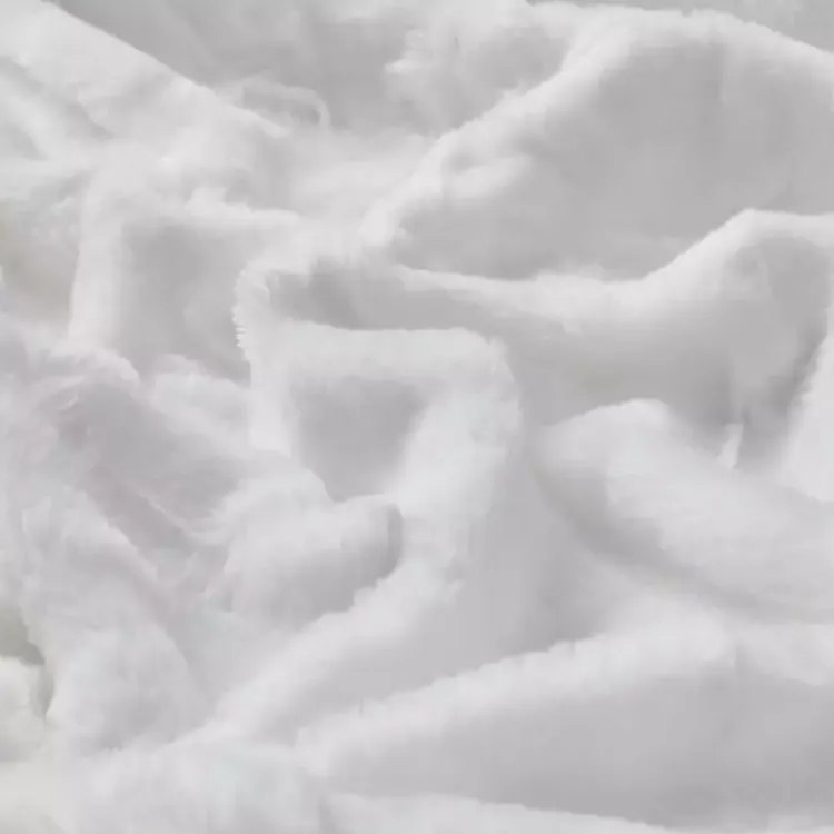 Blankets & Throws>Kirklands Home Faux Fur Oversized Throw White