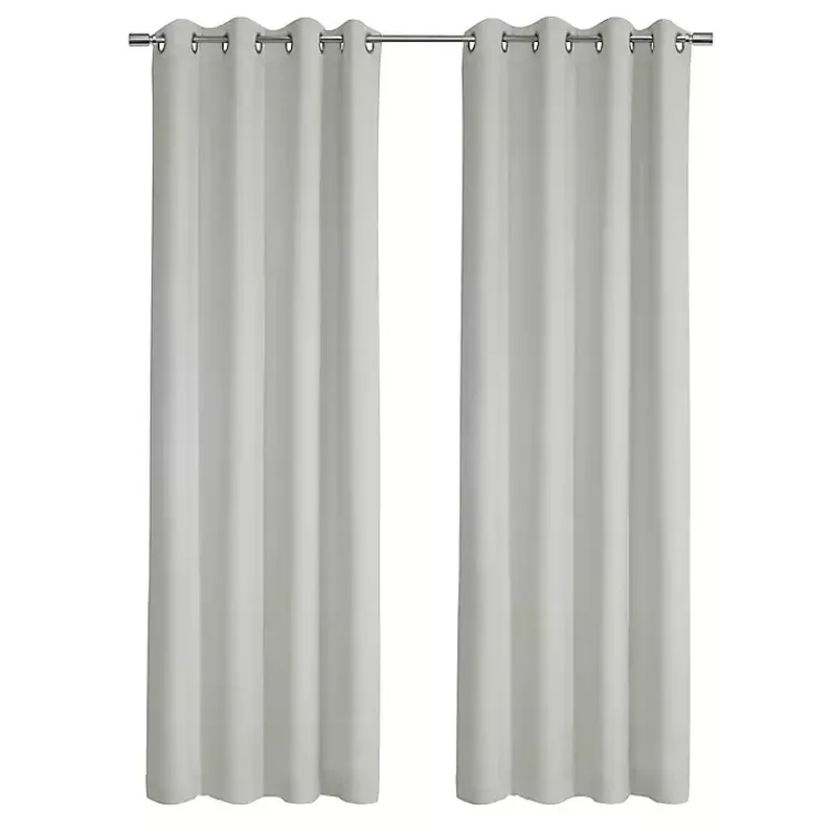 Kirklands Home Faux Suede Blackout Curtain Panel, 63 in. White Online