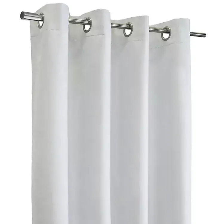 Kirklands Home Faux Suede Blackout Curtain Panel, 63 in. White Online