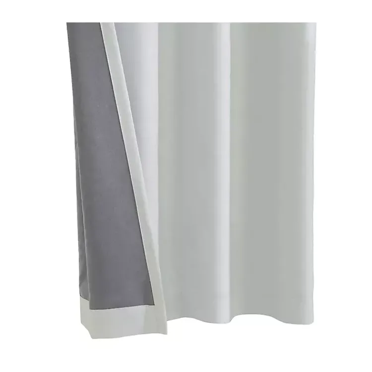 Kirklands Home Faux Suede Blackout Curtain Panel, 63 in. White Online