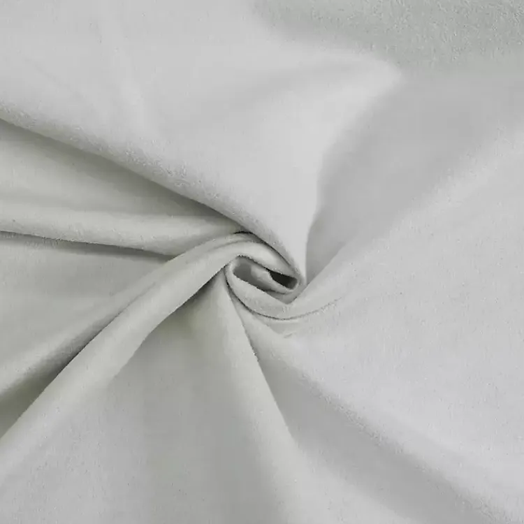 Kirklands Home Faux Suede Blackout Curtain Panel, 63 in. White Online