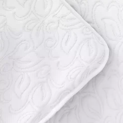 Kirklands Home Floral Stitch 3-pc. King Quilt Set White Best