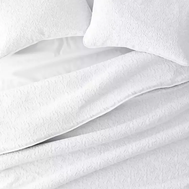 Kirklands Home Floral Stitch 2-pc. Twin Quilt Set White Outlet