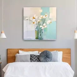 Kirklands Home White Flowers on the Window Canvas Art Print
